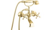 Emmevi Deco Classic, смеситель с ручным душем для ванной, цвет золото