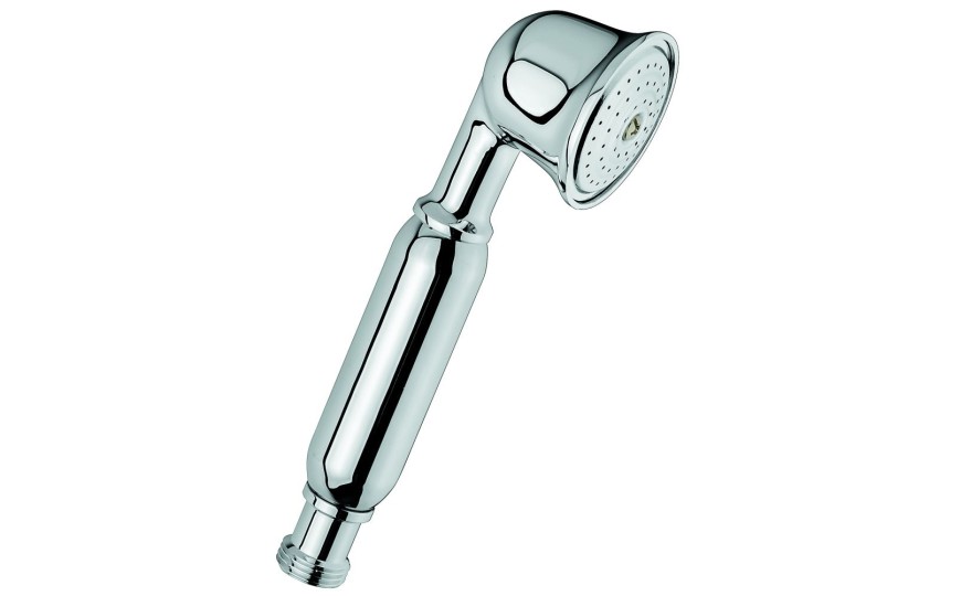 Emmevi, ручной душ, ручка металл 188х52 мм, 1 режимный, цвет хром- золото
