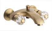 Смеситель Deco Cristall с ручным душем для ванной, цвет бронза