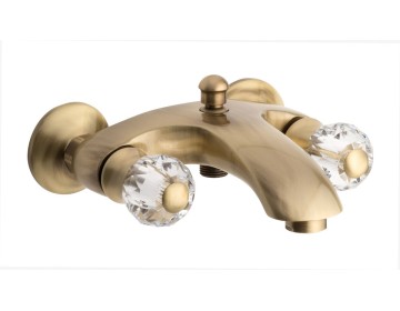 Смеситель Deco Cristall с ручным душем для ванной, цвет бронза