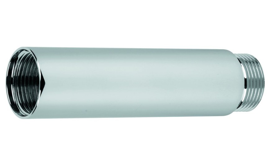 Emmevi, трубы-удлинители (+102 мм) подключения воды к настенному смесителю для ванной / душа, цвет хром