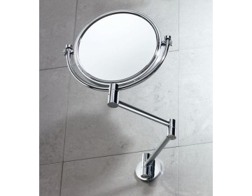 Gedy Michel, настенное круглое косметическое зеркало (2x), цвет хром