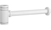 AQG, круглый сифон CLAR 1”1/4 из латуни, цвет белый матовый