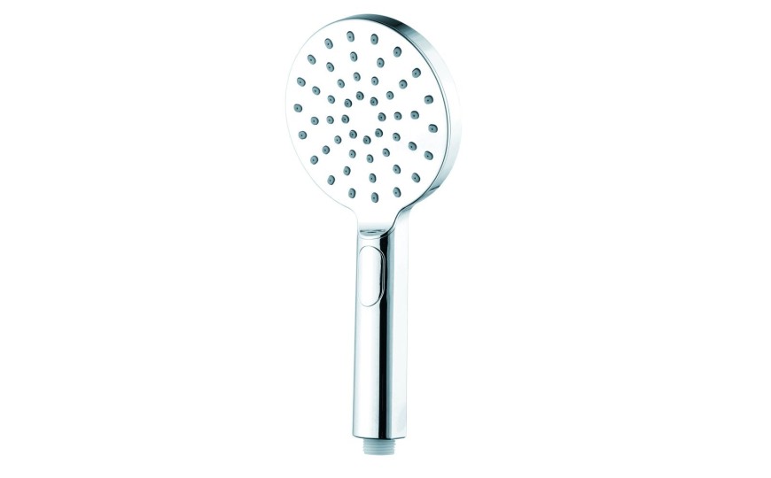 AQG, ручной душ антикальцевый NITE RD 120мм см, 2х режимный, цвет хром