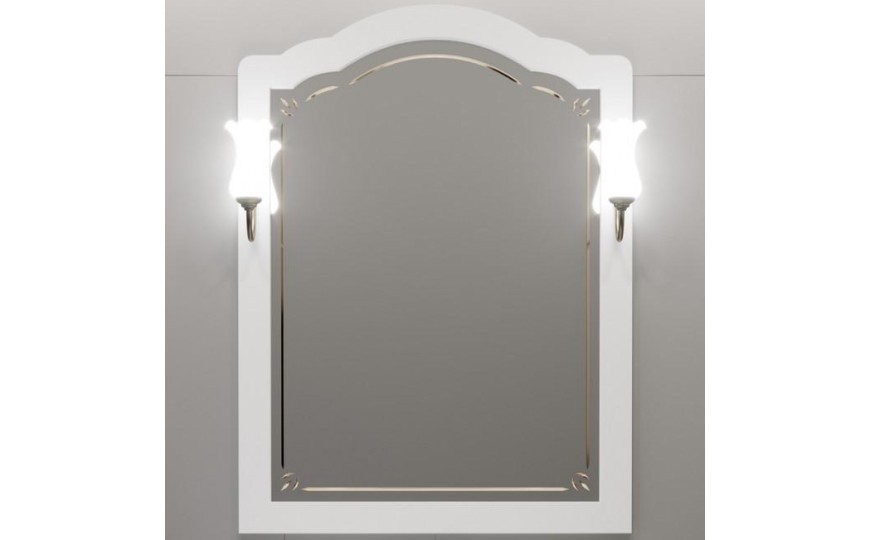 Зеркало Opadiris Лоренцо 80, Белый матовый, Z0000008464