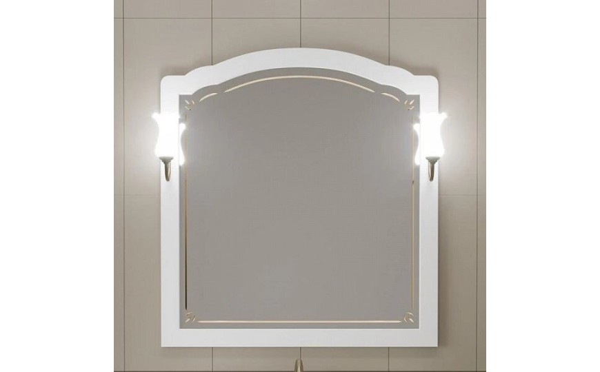 Зеркало Opadiris Лоренцо 100, Белый матовый, Z0000008465