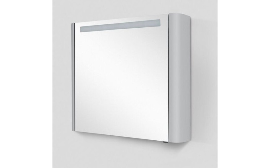 Шкаф зеркальный левосторонний, AM.PM Sensation 80 L, 800x150x700, серый шелк, M30MCL0801FG