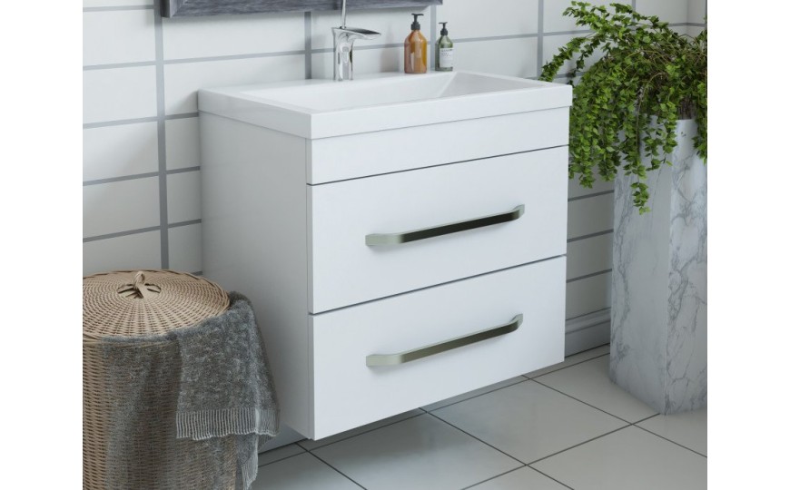 Комплект мебели для ванной комнаты подвесной Эстет Monaco 700х480, 2 ящика