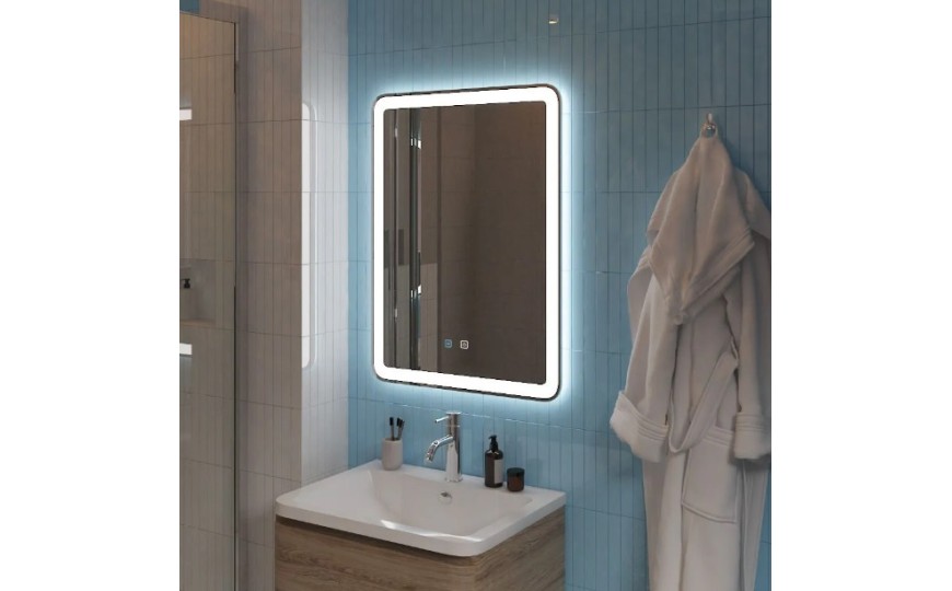 Зеркало с подсветкой, голосовым управлением и подогревом BelBagno SPC-MAR-600-800-LED-TCH-SND