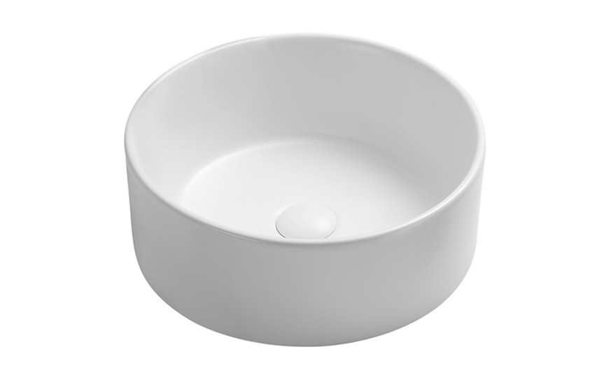 Умывальник чаша накладная круглая (цвет Белый Матовый) Ceramica Nova Element 358*358*137мм