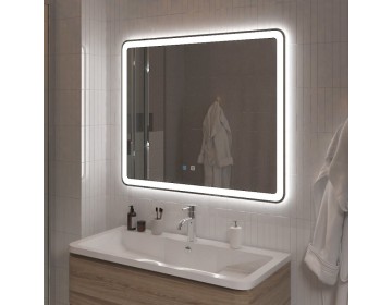 Зеркало с подсветкой, голосовым управлением и подогревом BelBagno SPC-MAR-1000-800-LED-TCH-SND