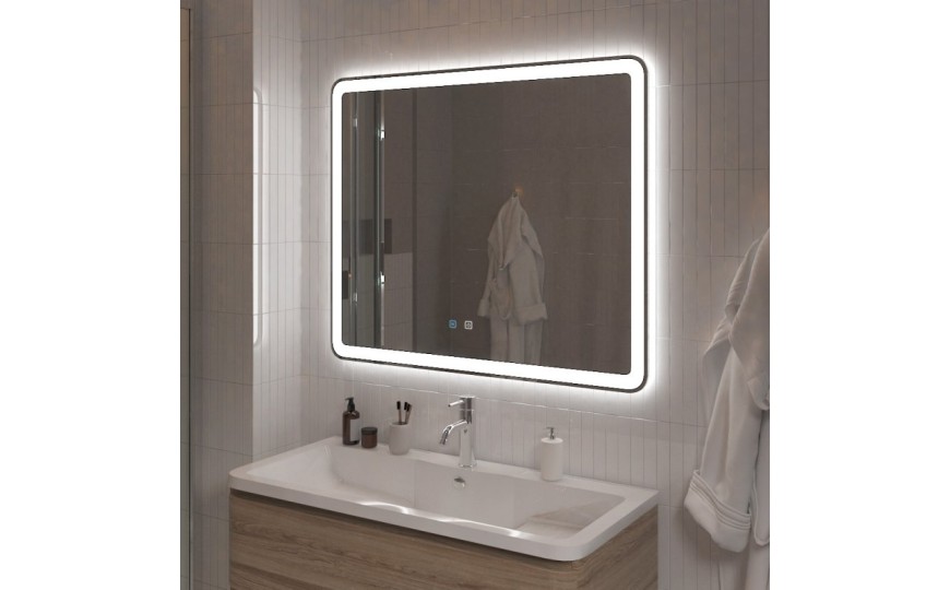Зеркало с подсветкой, голосовым управлением и подогревом BelBagno SPC-MAR-1000-800-LED-TCH-SND