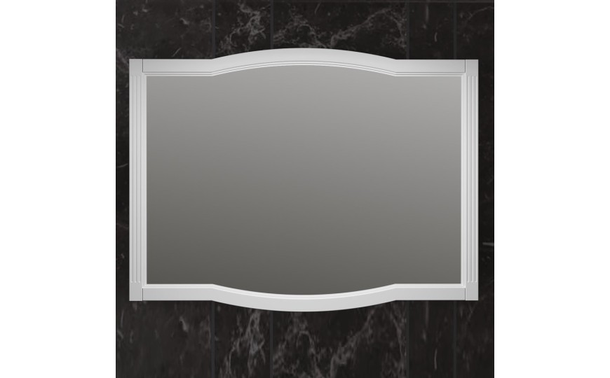 Зеркало Opadiris Лаура 120 см, Белый матовый
