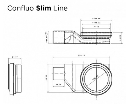 Душевой лоток Pestan Confluo Slim Line 850 13100035