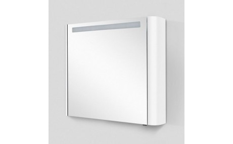 Шкаф зеркальный левосторонний, AM.PM Sensation 80 L, 800x150x700, белый глянец, M30MCL0801WG