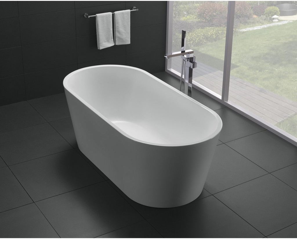 Акриловая ванна без перелива BELBAGNO BB71-1600-W0, 1600x750x600